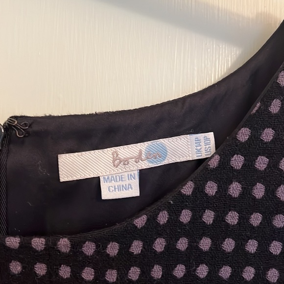 Boden Wool blend, polka dot, a- line elbow length dress - Picture 2 of 3